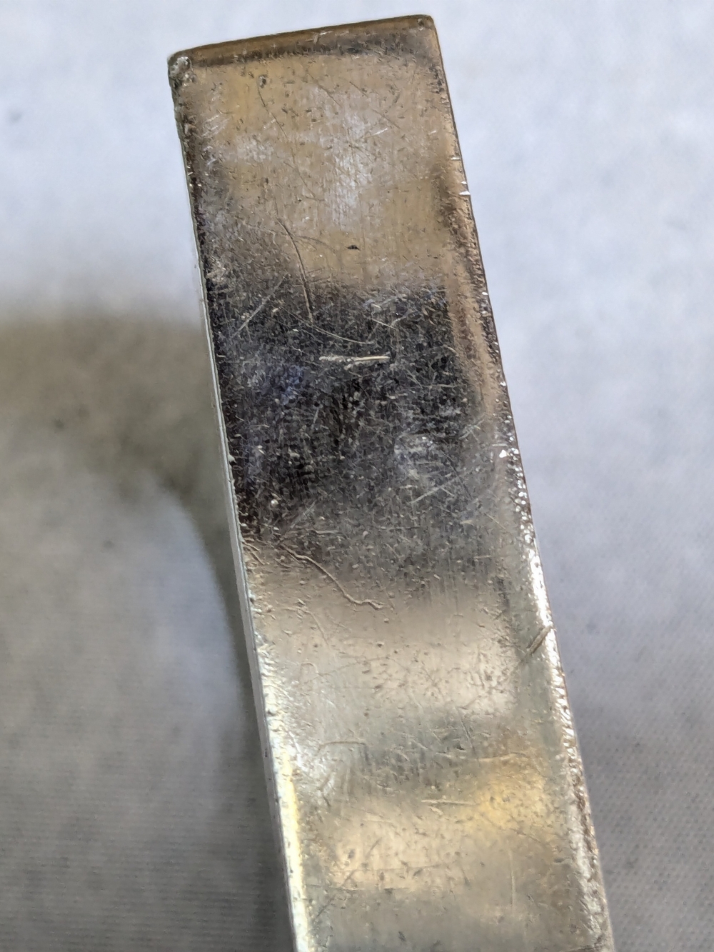 Sterling Silver Square Hinged Bangle Bracelet Taxco 7" Modernist Hollow - Picture 13 of 16